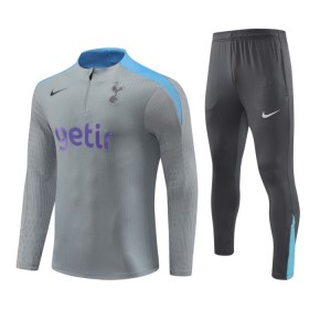 Tréninkový Mikina Tottenham Hotspur Čtvrt Zip Šedá 2024-25 - Dětské